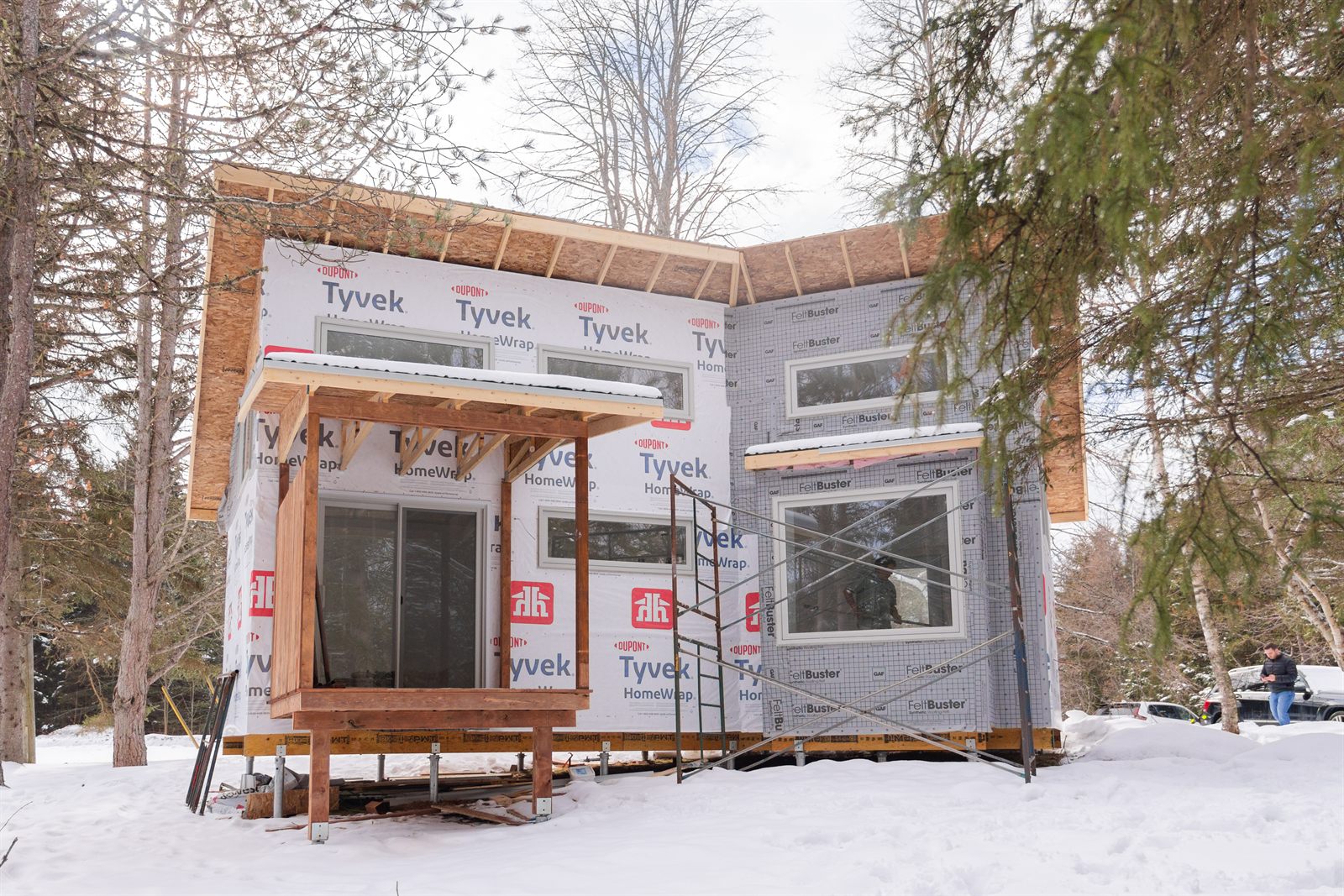 Home wrapped and weather-tight