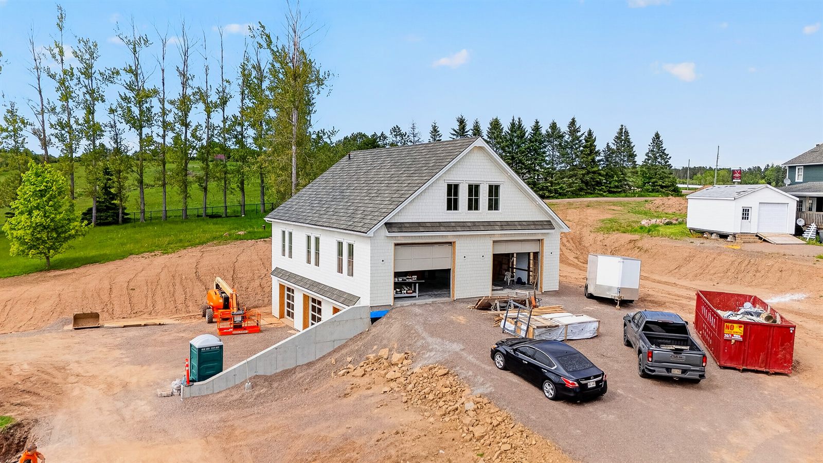Garage build framed