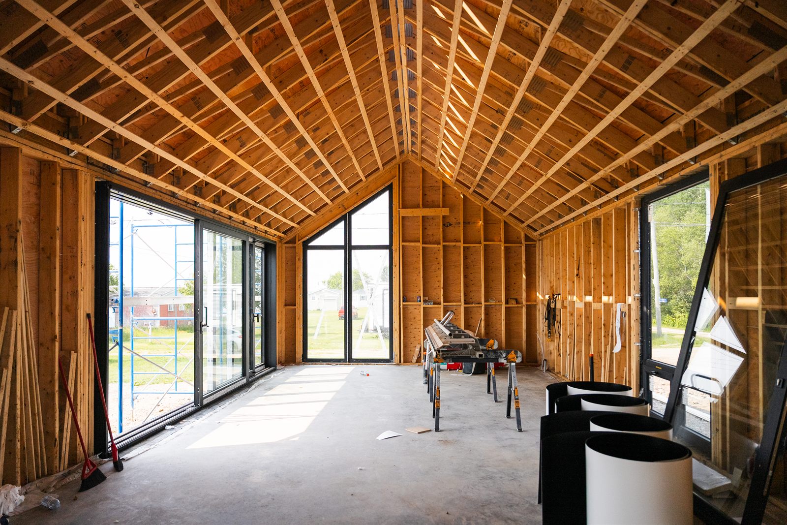 Timber structure taking shape